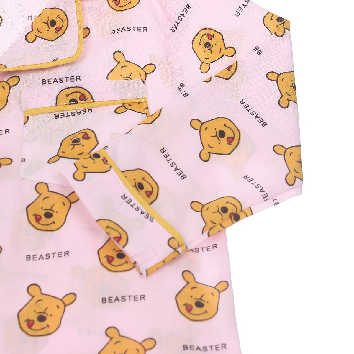 Bộ Mamago pijama dài gấu pu hồng M20T 1Y  - mặt trái