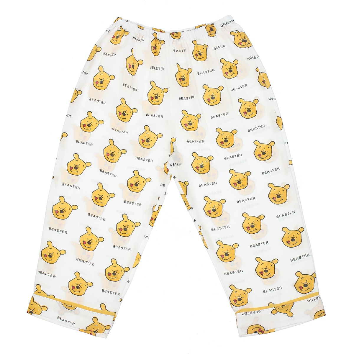 Bộ Mamago pijama dài tay gấu pu M20T 4Y (Trắng) - góc nghiêng