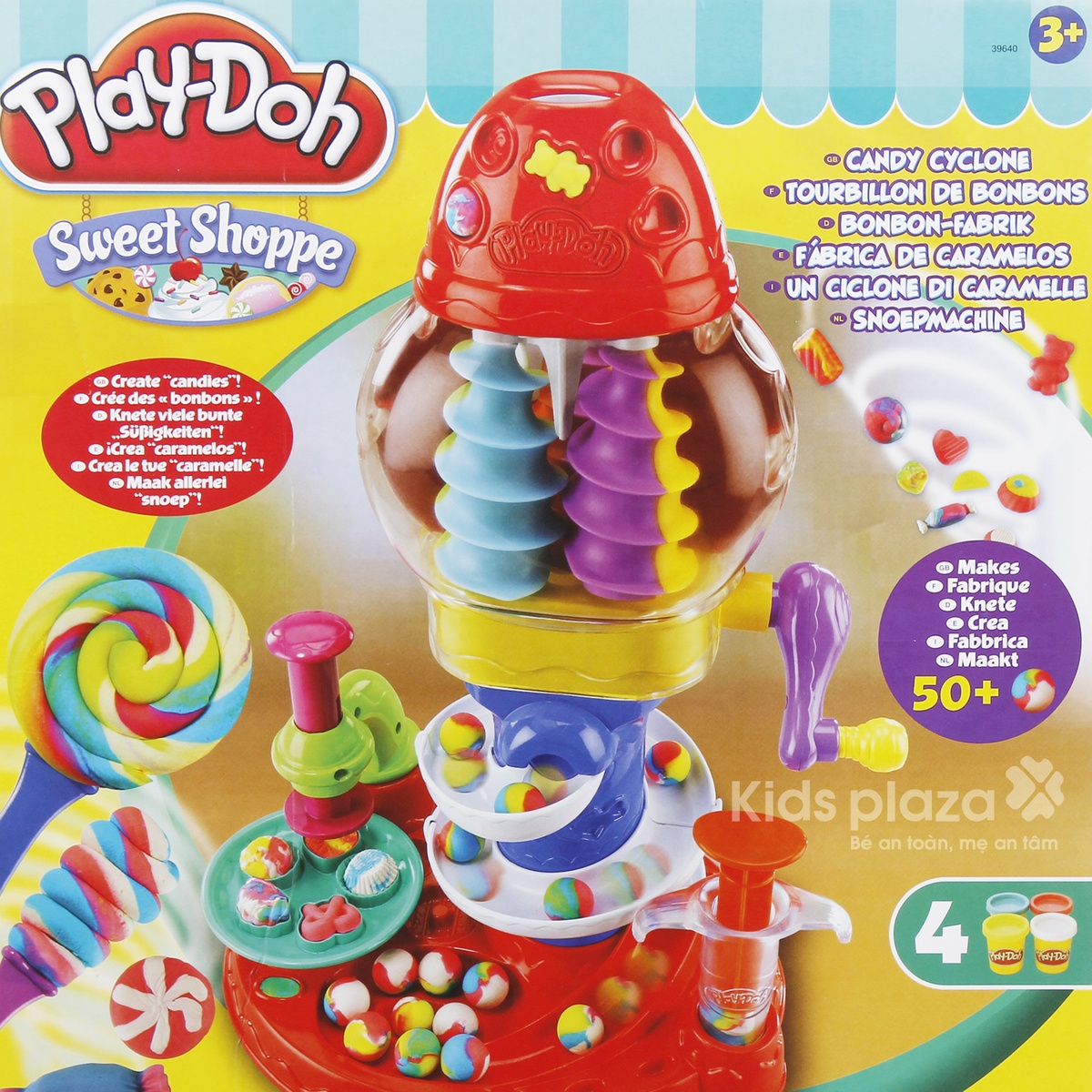Bộ nặn tháp xoáy Play Doh 39640 - mặt phải