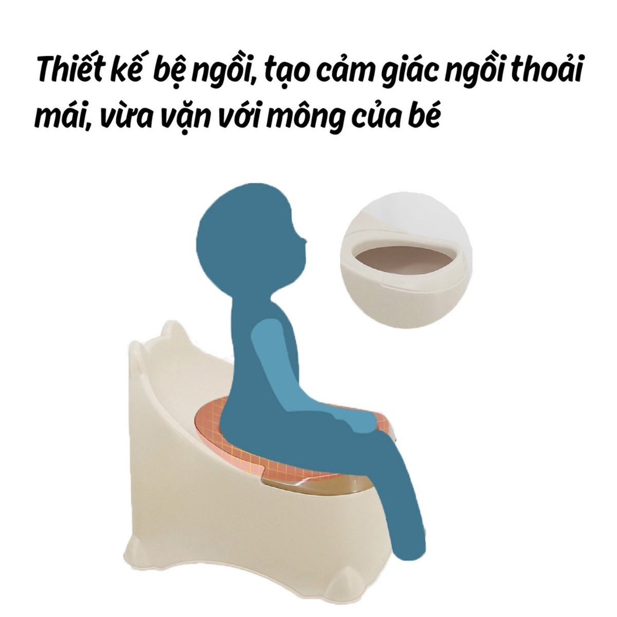 Bộ ngồi vệ sinh tai gấu AC 6Y+ - hình 7