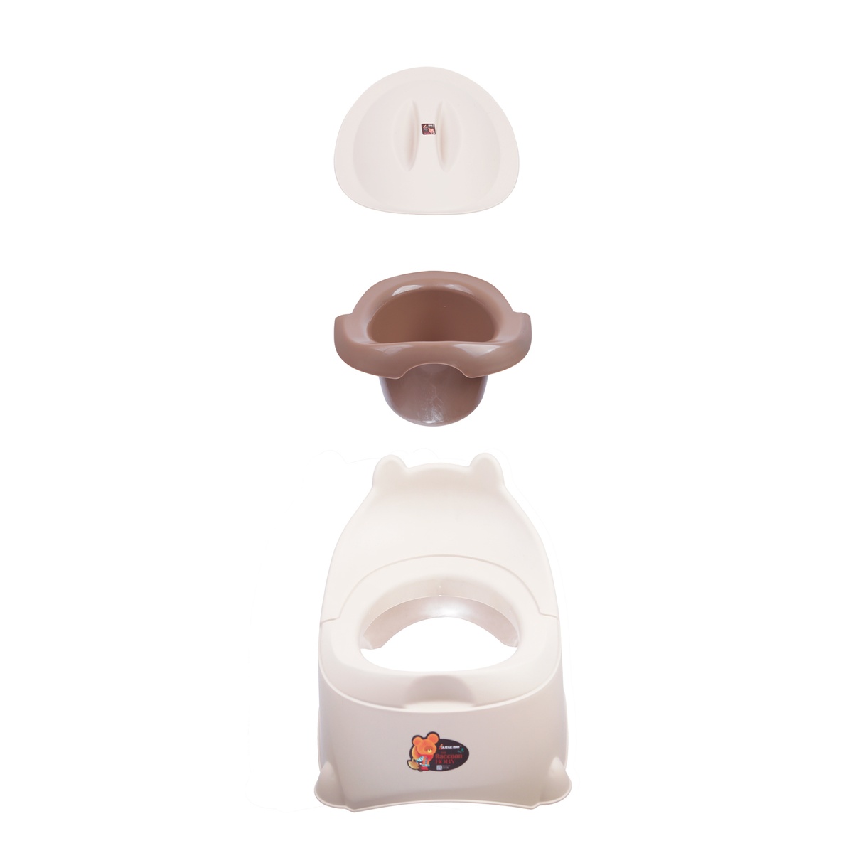Bộ ngồi vệ sinh tai gấu AC 6Y+ - mặt sau