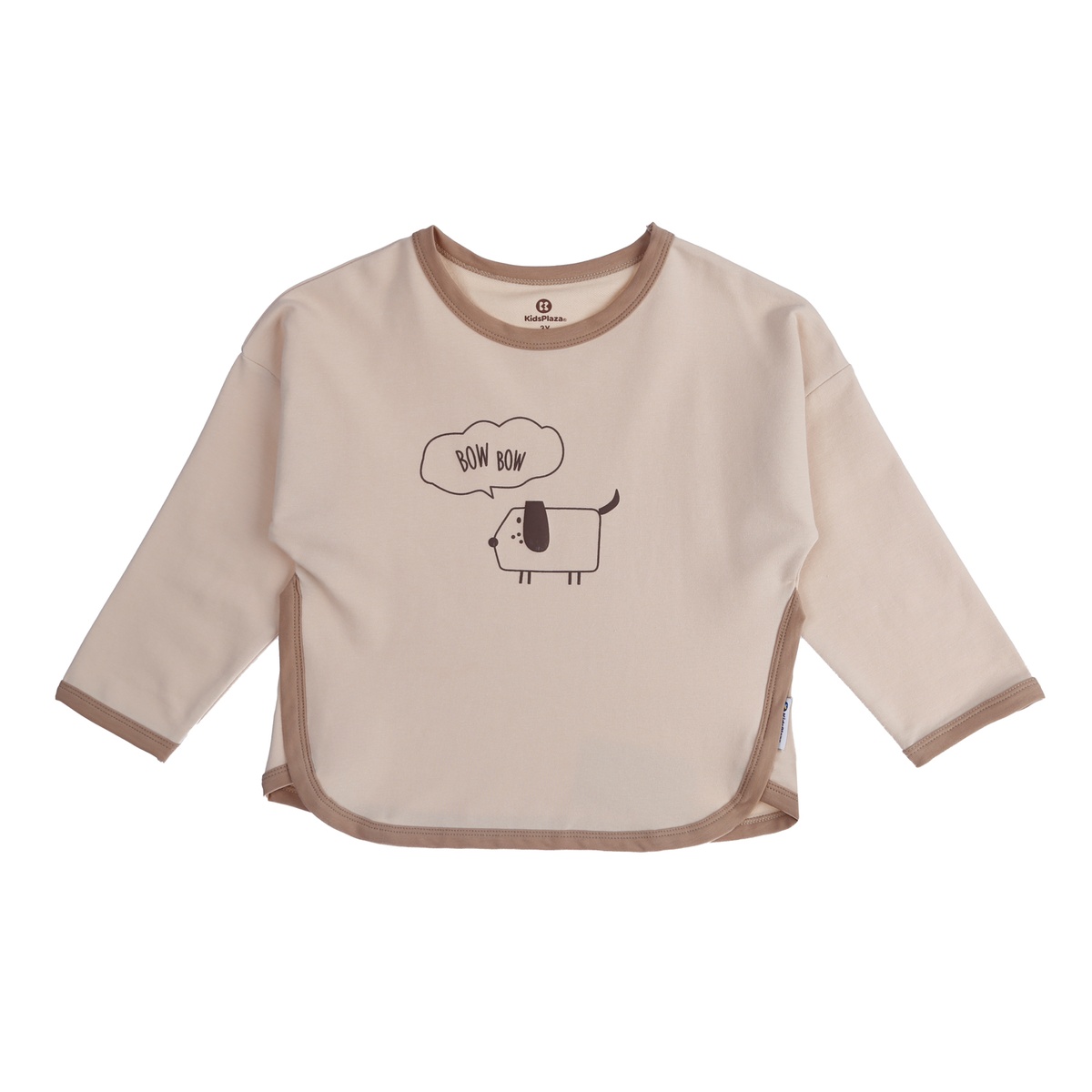 Bộ nỉ da cá bé trai Kids Plaza in hình cún HN21T - mặt trái