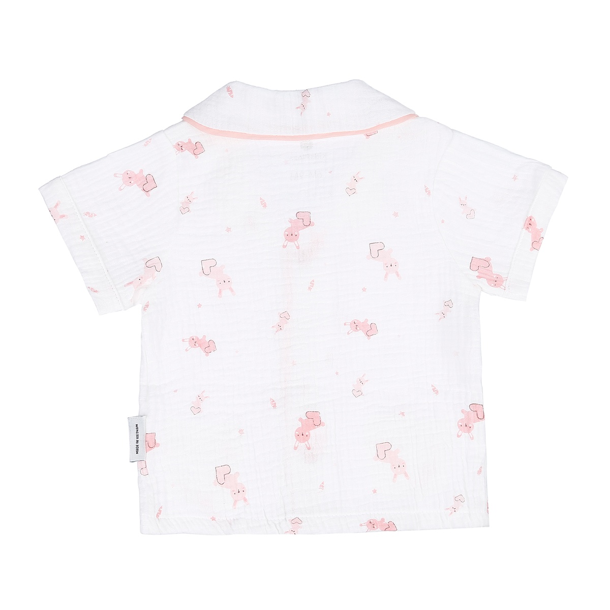 Bộ Pijama xô Bé Gái in hình Thỏ KidsPlaza M21H (Trắng Hồng) - hình 7