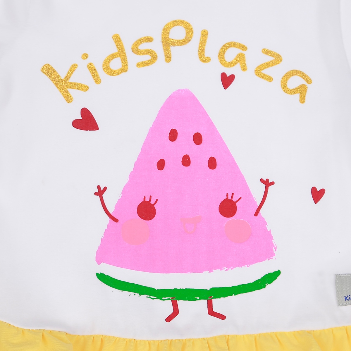 Bộ quần áo bé gái KidsPlaza in dưa vàng TT20T 5Y - mặt phải