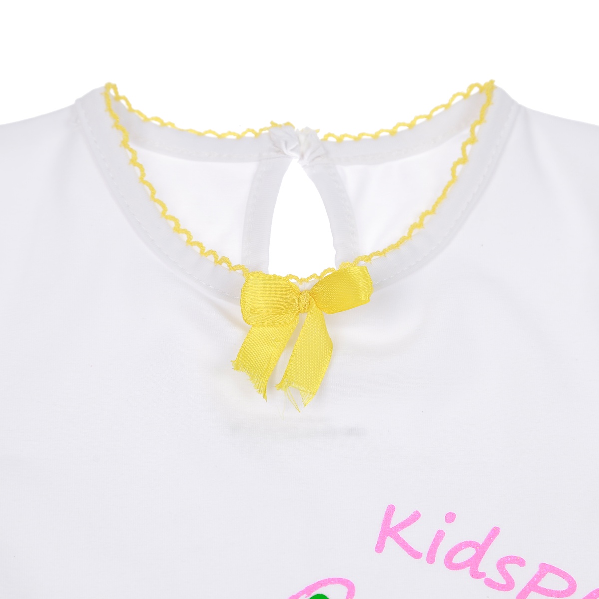 Bộ quần áo bé gái KidsPlaza in quả thơm vàng TT20T 3Y - mặt phải