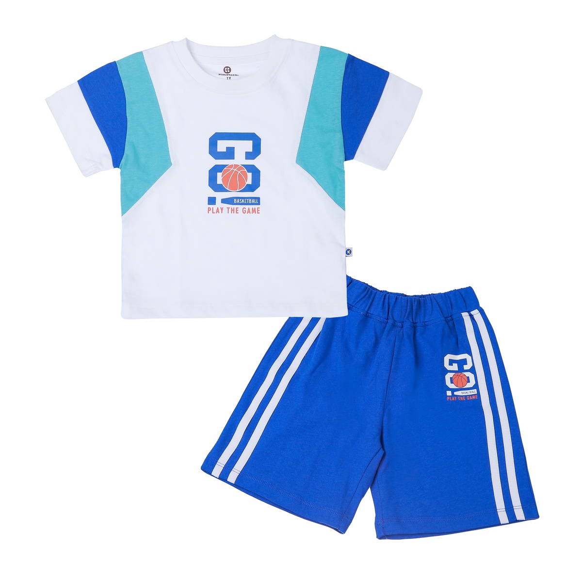 Bộ quần áo bé trai KidsPlaza phối tay in GO HN23H