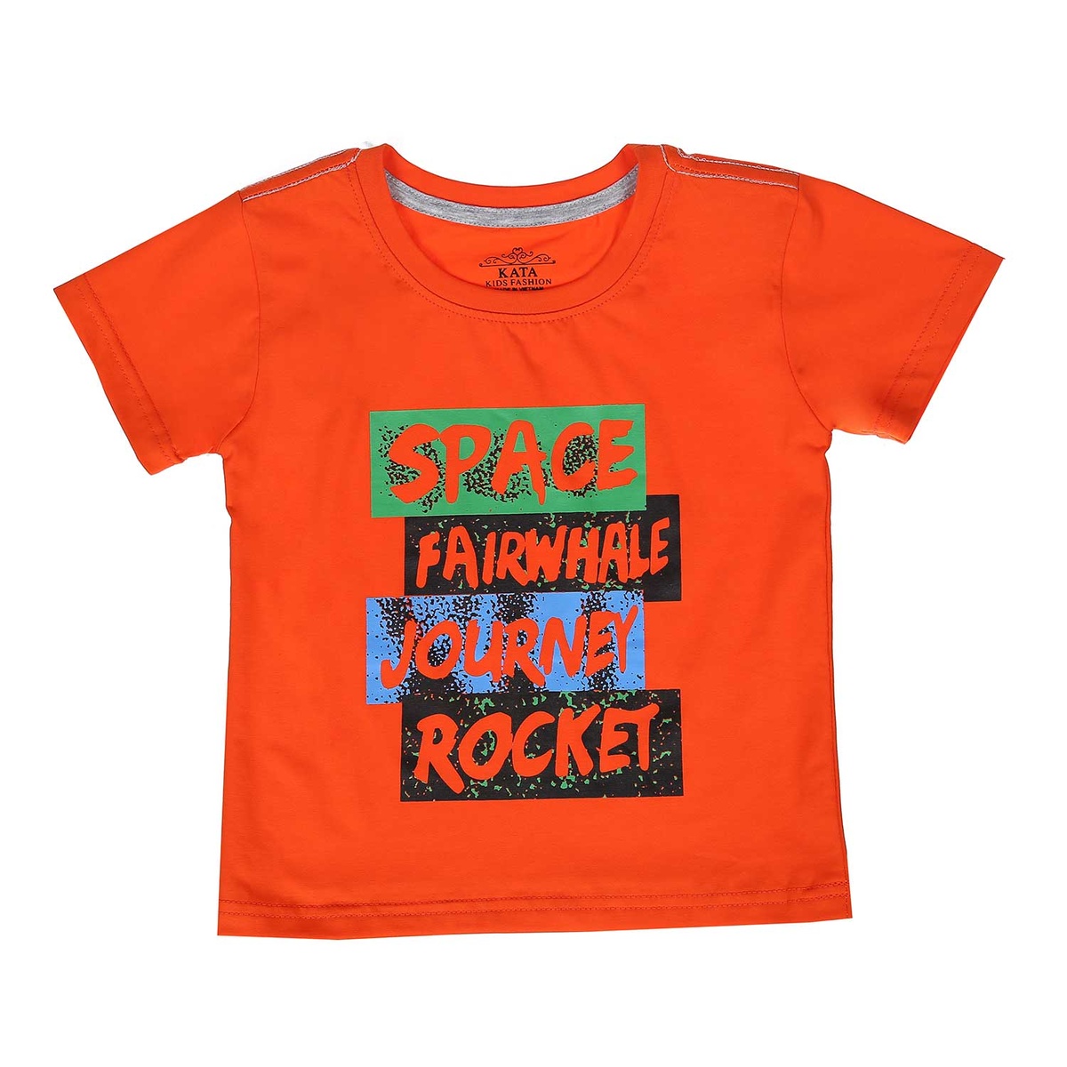 Bồ quần áo cộc bé trai in Space HTkids - mặt trái