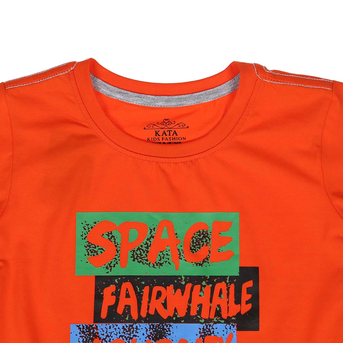 Bồ quần áo cộc bé trai in Space HTkids - mặt sau