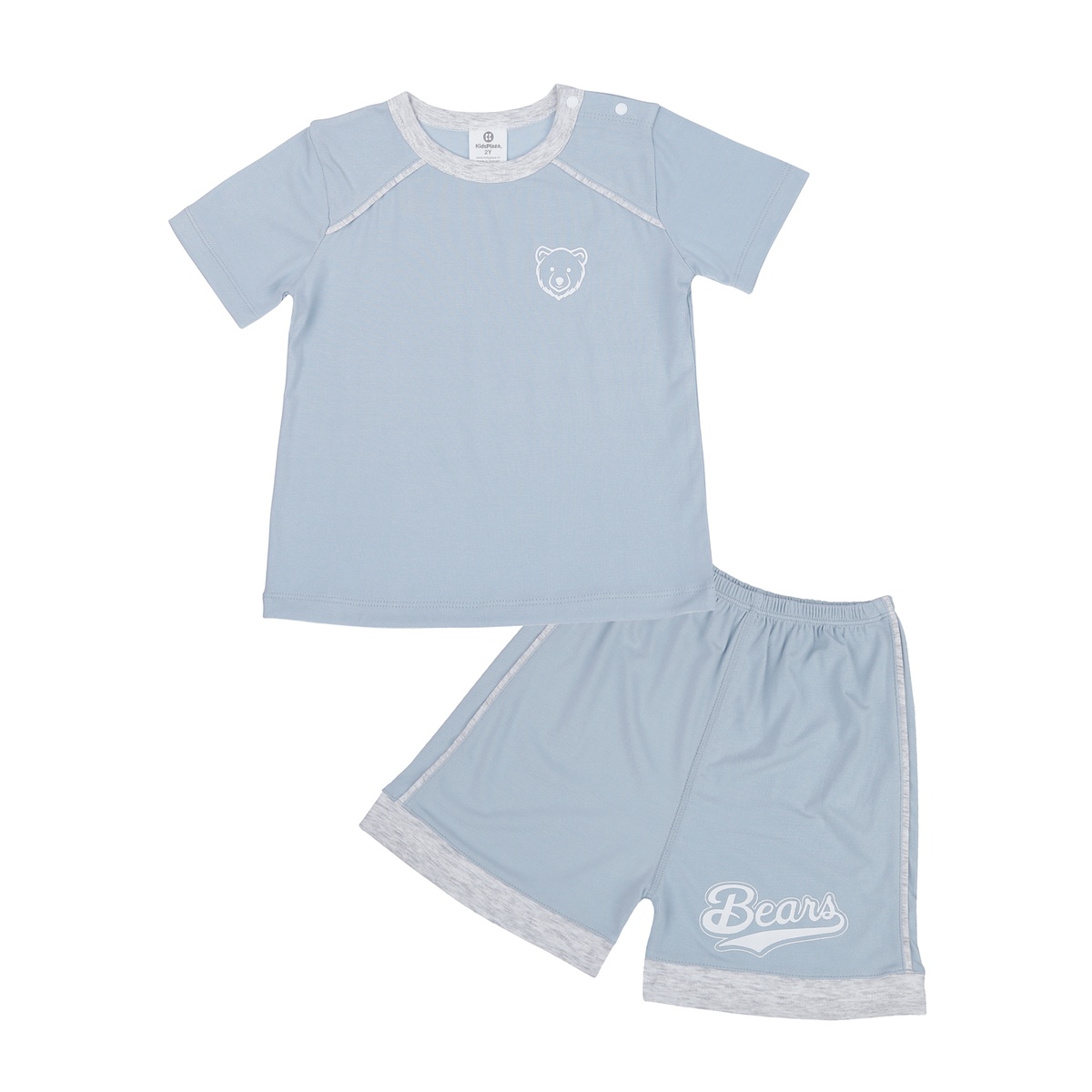 Bộ quần áo cộc tay bé trai Kids Plaza Otis ND23H (Xanh)