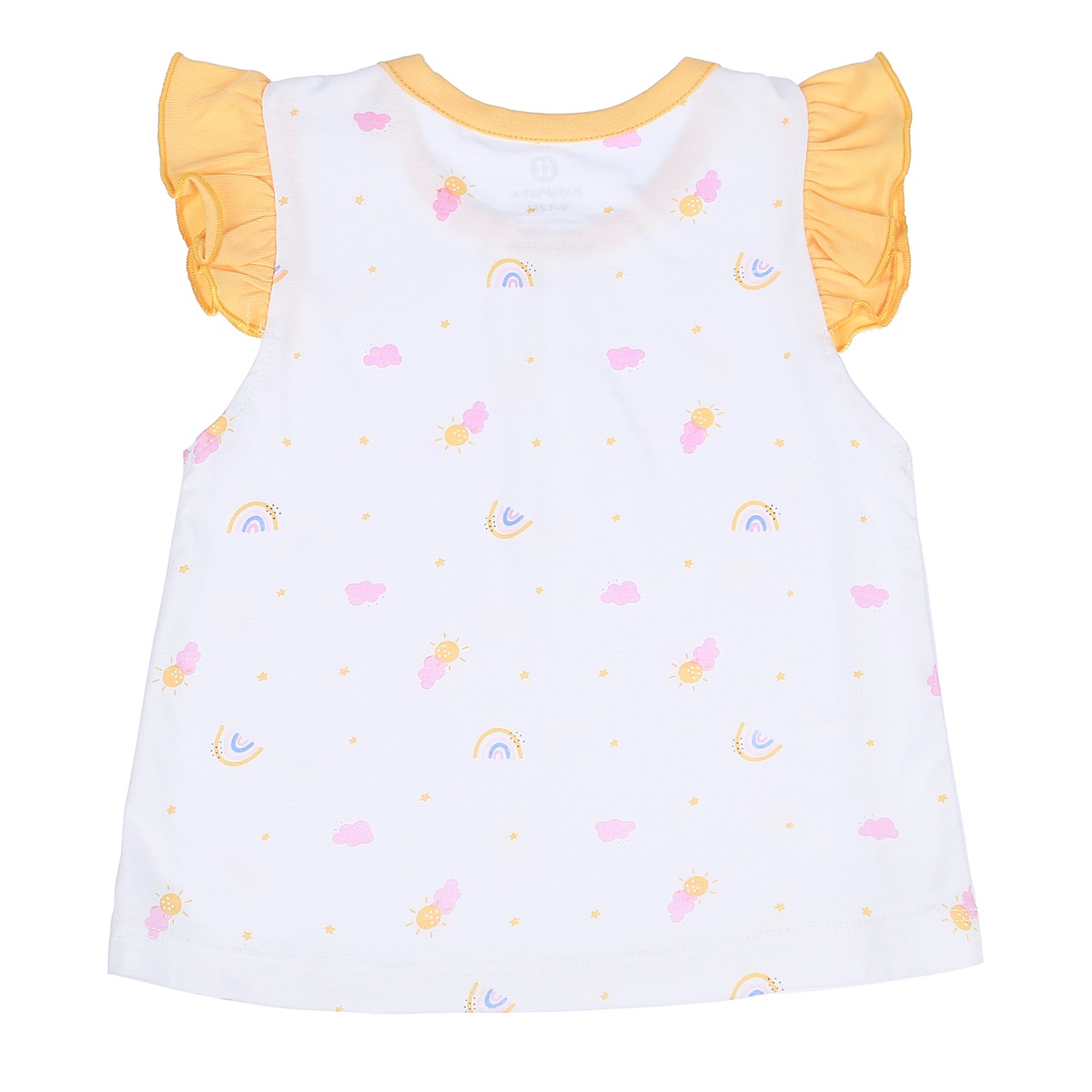 Bộ quần áo cộc tay cài vai Otis KidsPlaza in hình mây ND21H (Trắng Vàng) - hình 6