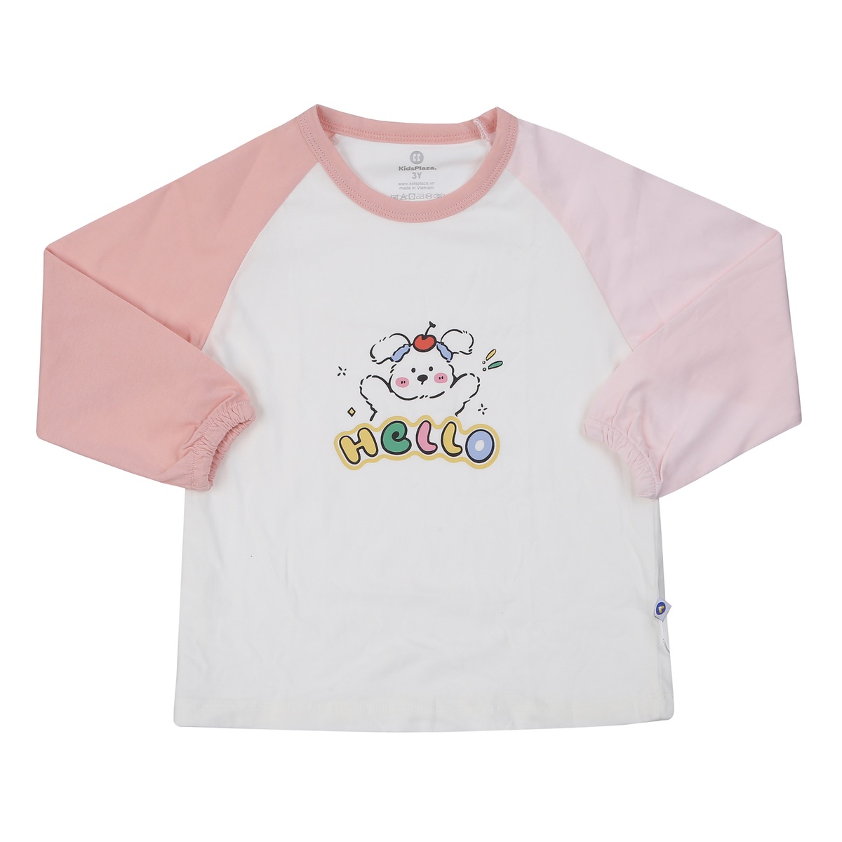  Bộ quần áo dài bé gái KidsPlaza in cún BA24T (Hồng Trắng) - mặt trái