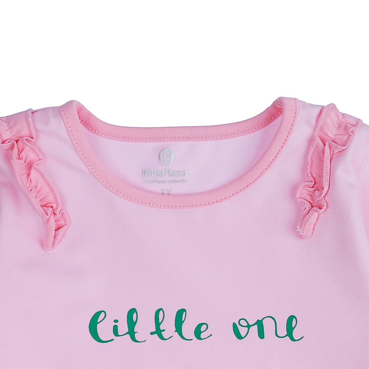 Bộ quần áo dài tay bé gái KidsPlaza in hình thỏ TT21T (Hồng) - mặt phải