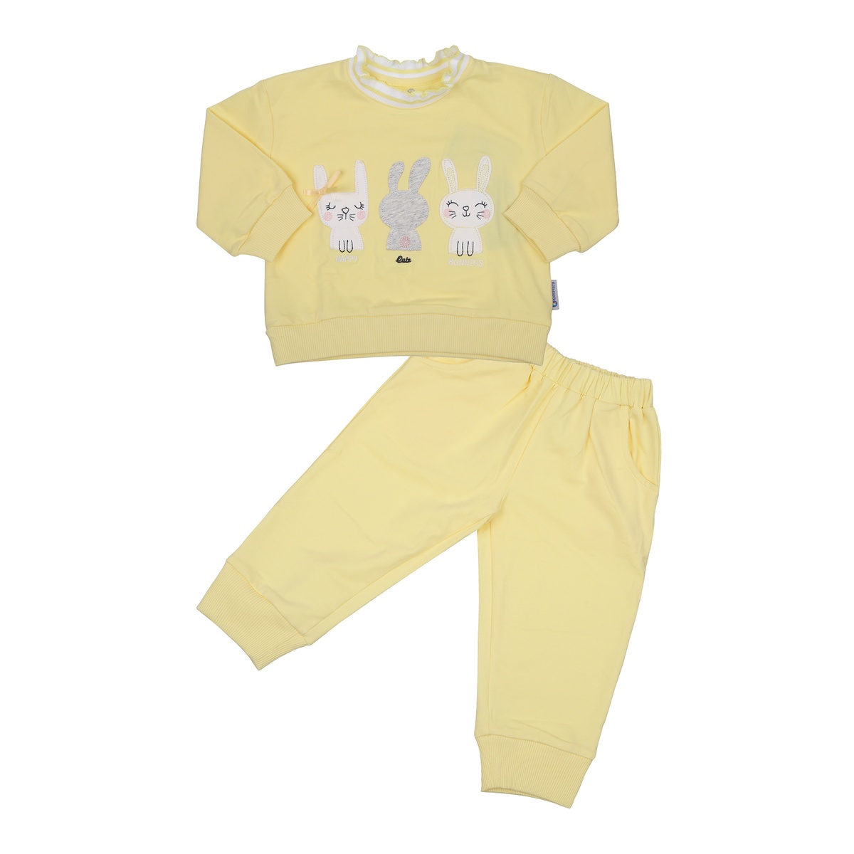 Bộ quần áo dài tay bé gái KidsPlaza in thỏ nơ TT23T