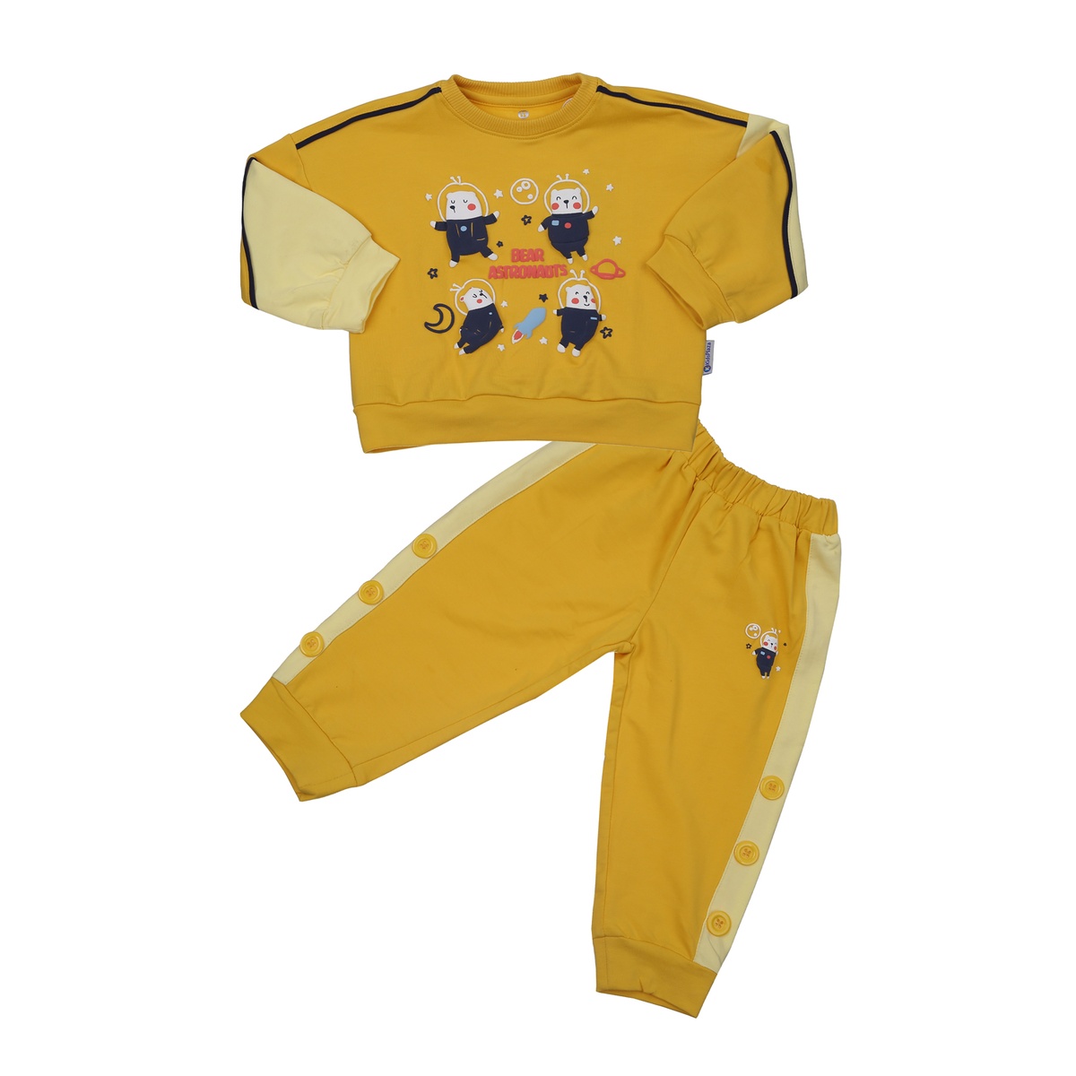 Bộ quần áo dài tay bé trai KidsPlaza in Astronauts TT23T (Vàng)