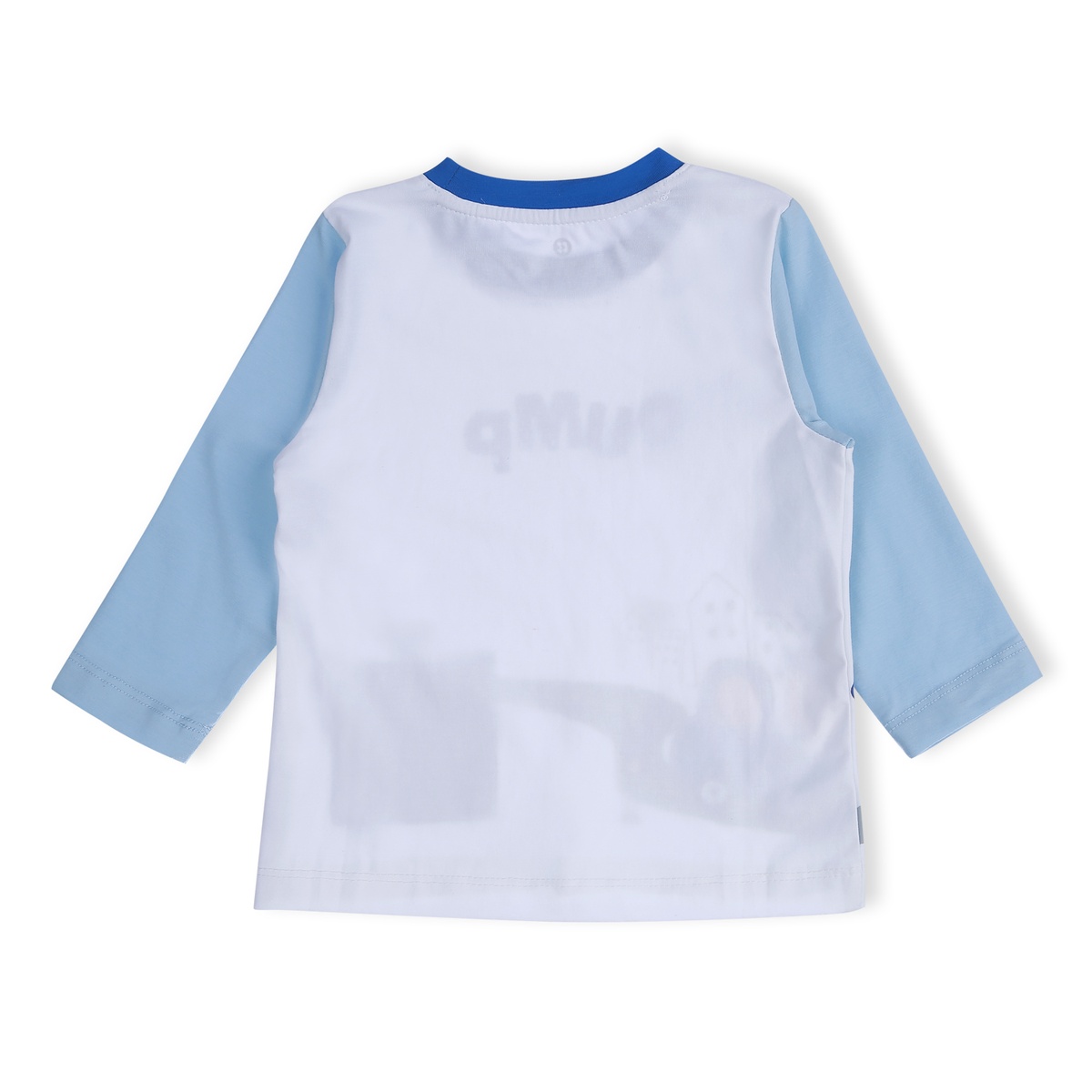 Bộ quần áo dài tay bé trai KidsPlaza in hình xe Dump TT21T (Xanh) - góc nghiêng