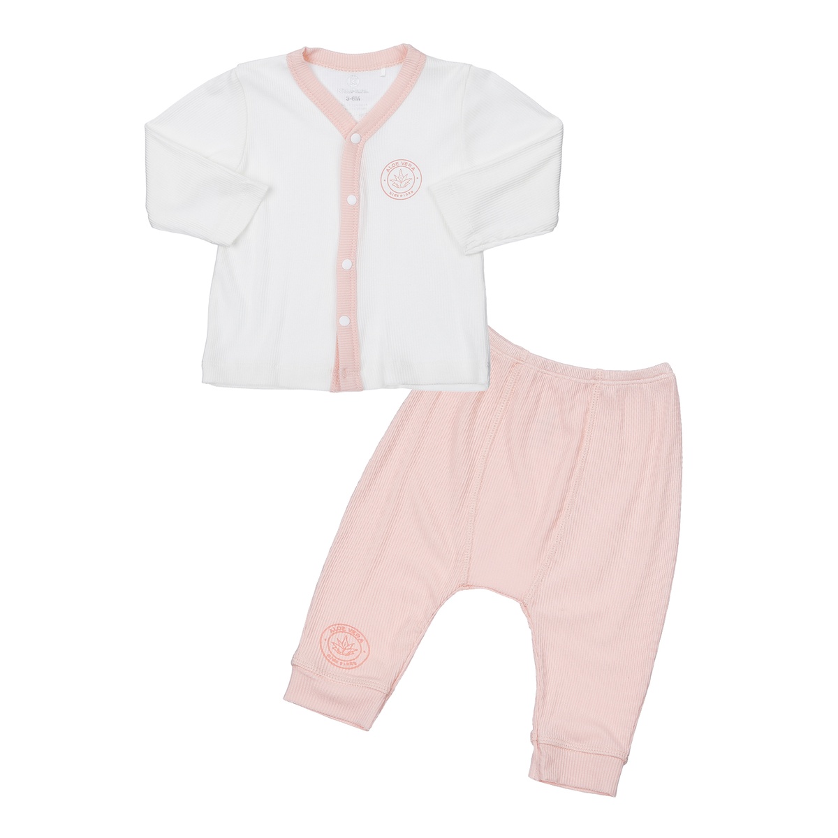 Bộ quần áo dài tay cài giữa KidsPlaza Fresh air ND23H (Hồng)