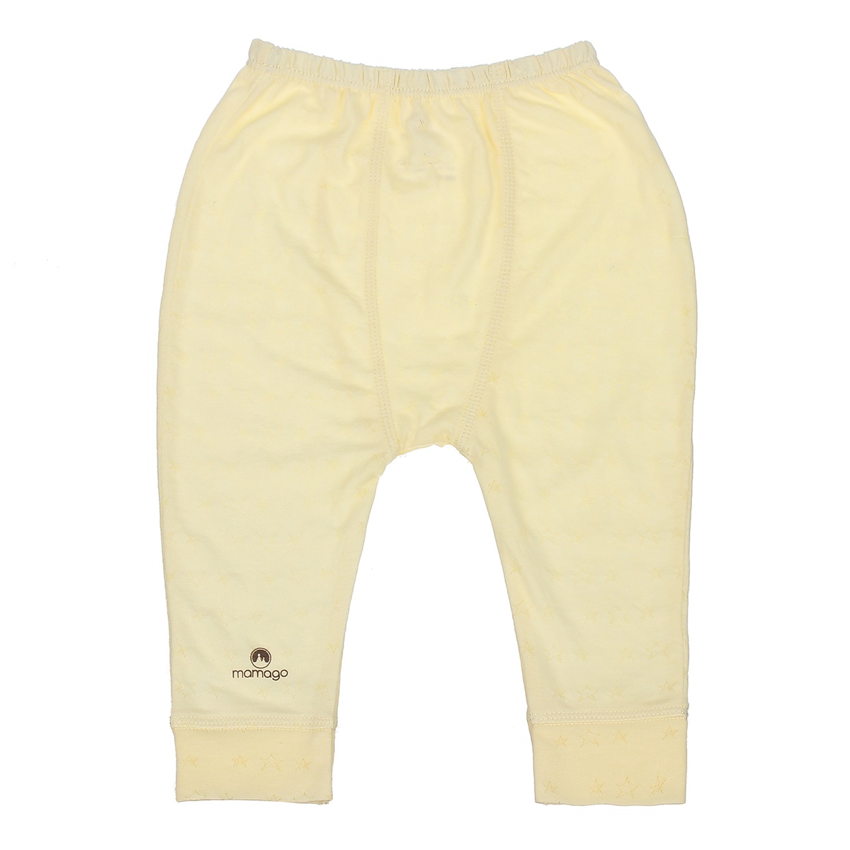 Bộ quần áo dài tay cài giữa Mamago Twikle Star 6-9M ND20H (Vàng) - mặt sau