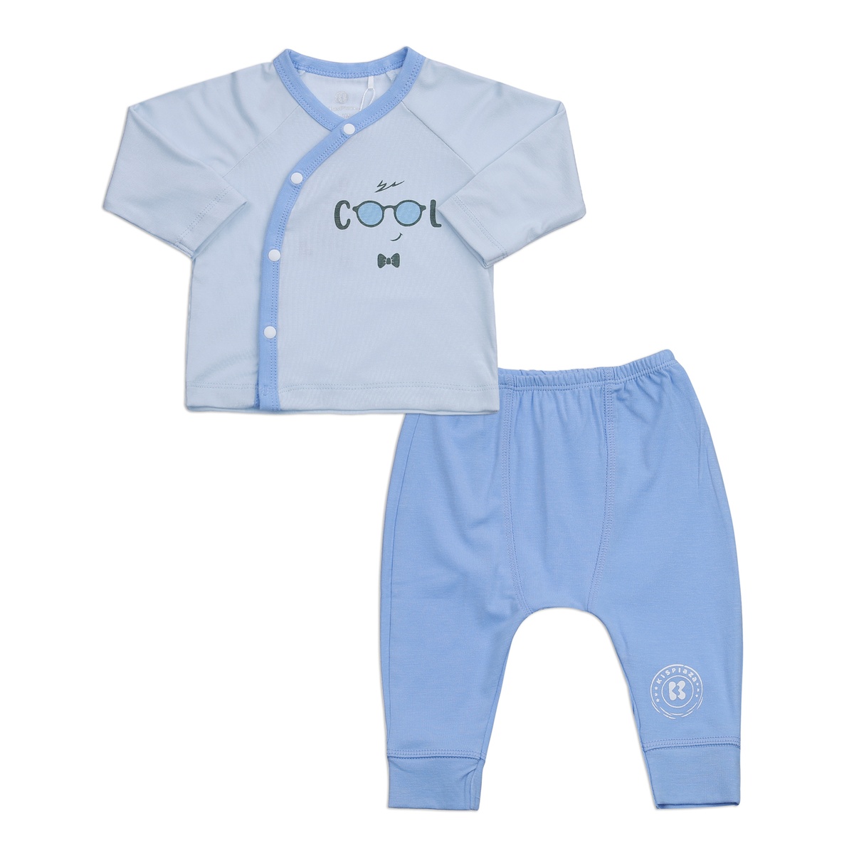 Bộ quần áo dài tay cài lệch Otis ND23H (Màu Xanh)