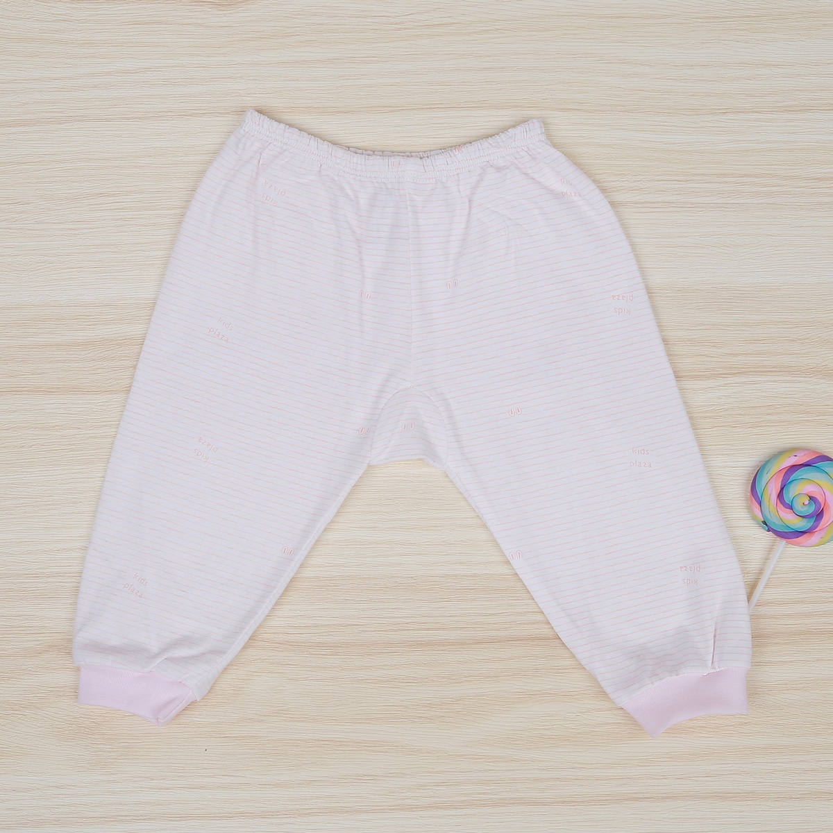 Bộ quần áo kẻ sơ sinh cài giữa KidsPlaza NBA22 (Hồng) - hình 6