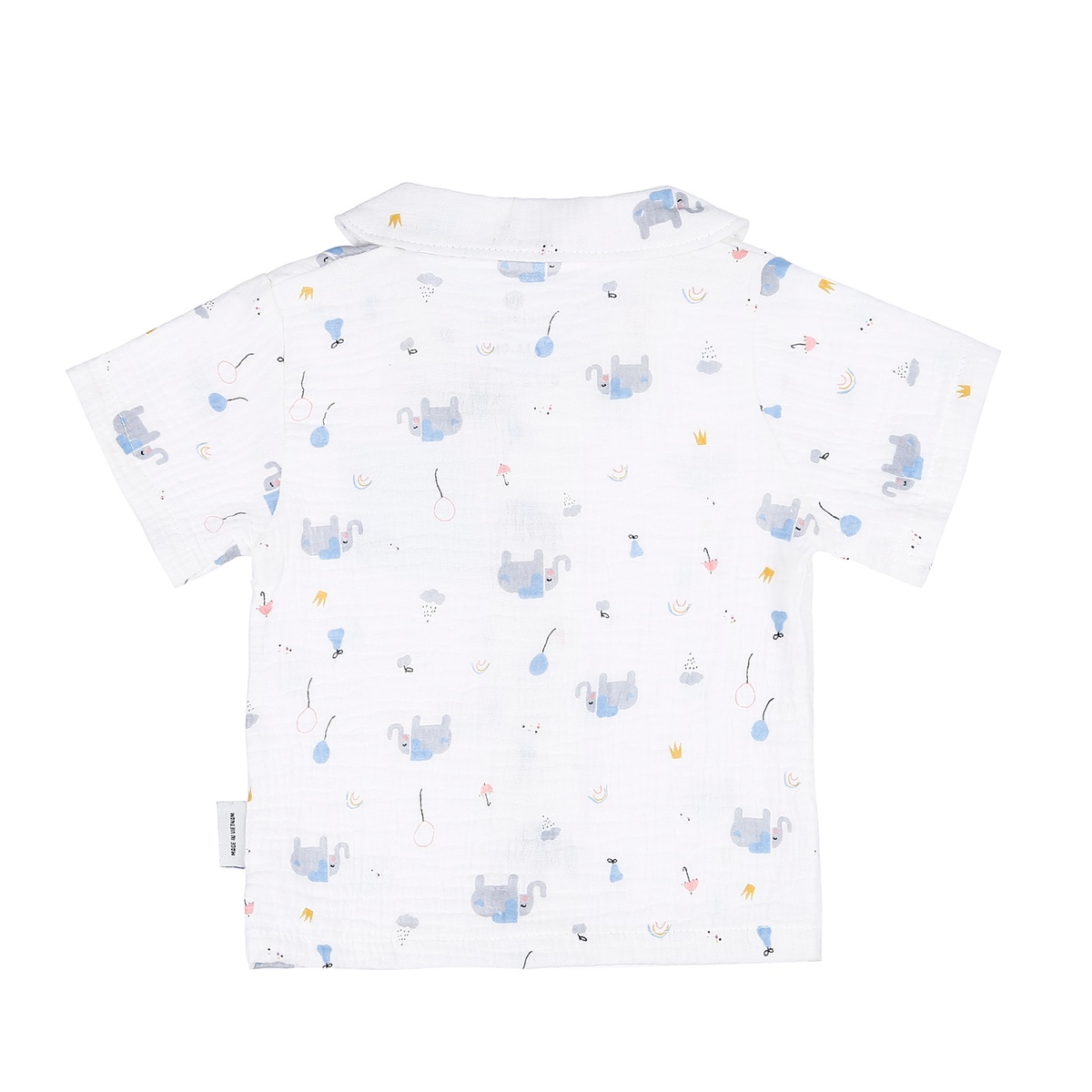 Bộ quần áo Pijama  Xô Bé Trai in hình Voi xo KidsPlaza M21H - hình 6