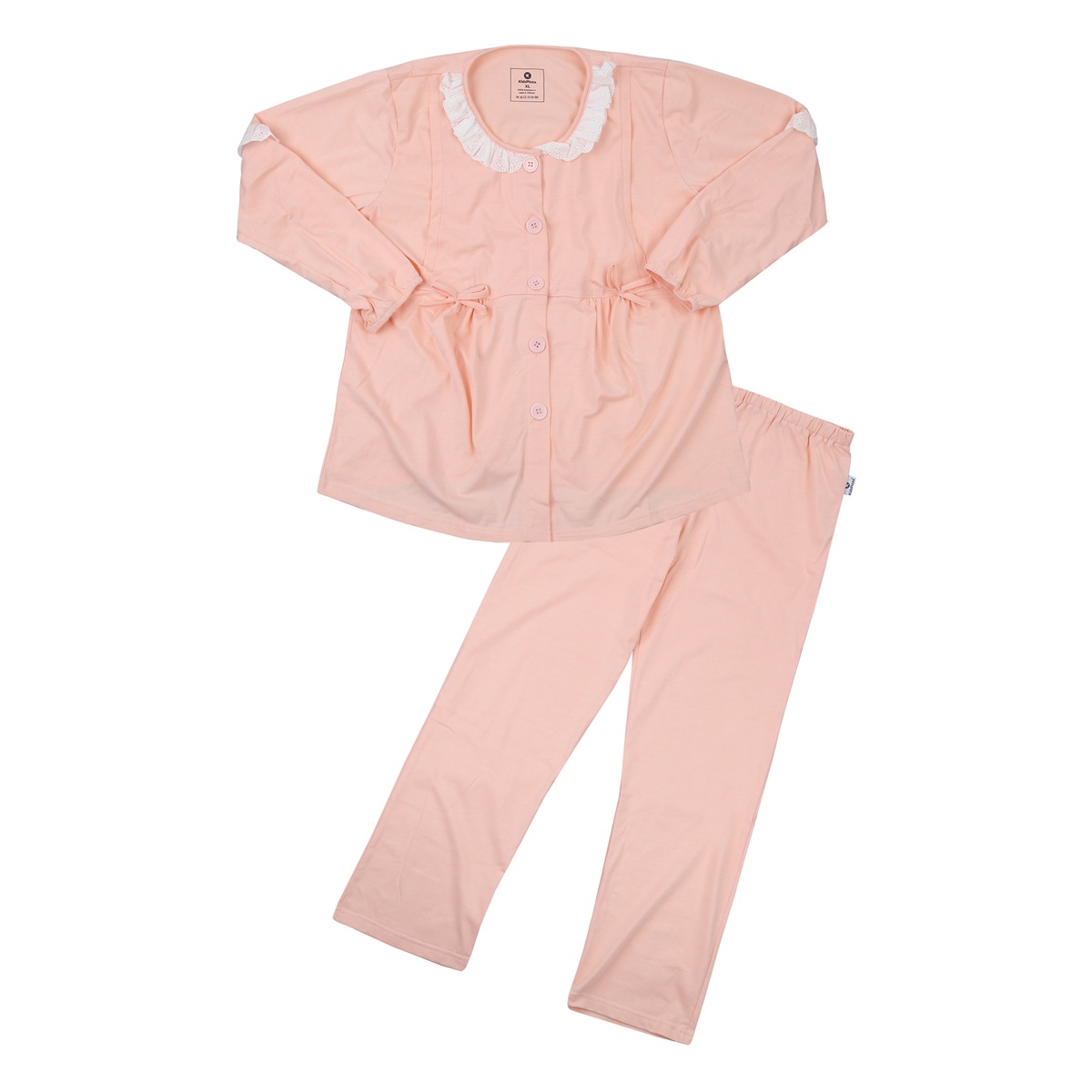 Bộ quần áo sau sinh KidsPlaza cho mẹ có ren (Hồng Cam) TM23