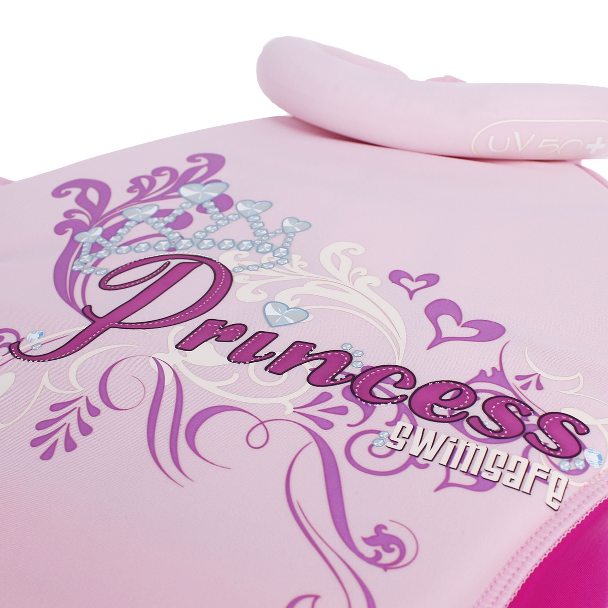 Bộ quần áo tập bơi cho bé Swimsafe Princess (trắng hồng) size L - hình 6