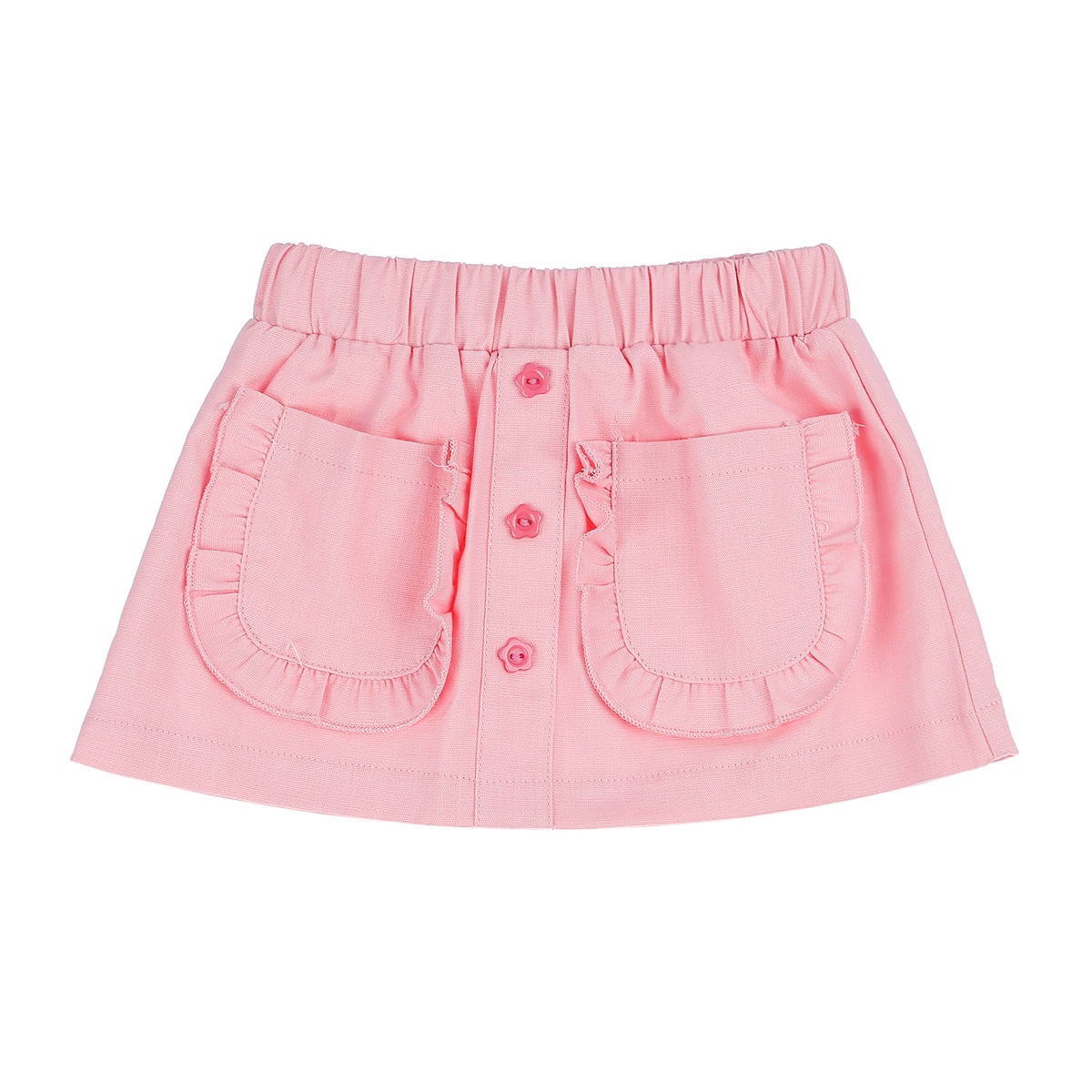 Bộ quần áo zip kaki in hình Bé Gái tết tóc hai bên KidsPlaza M21H (Trắng Hồng) - hình 7