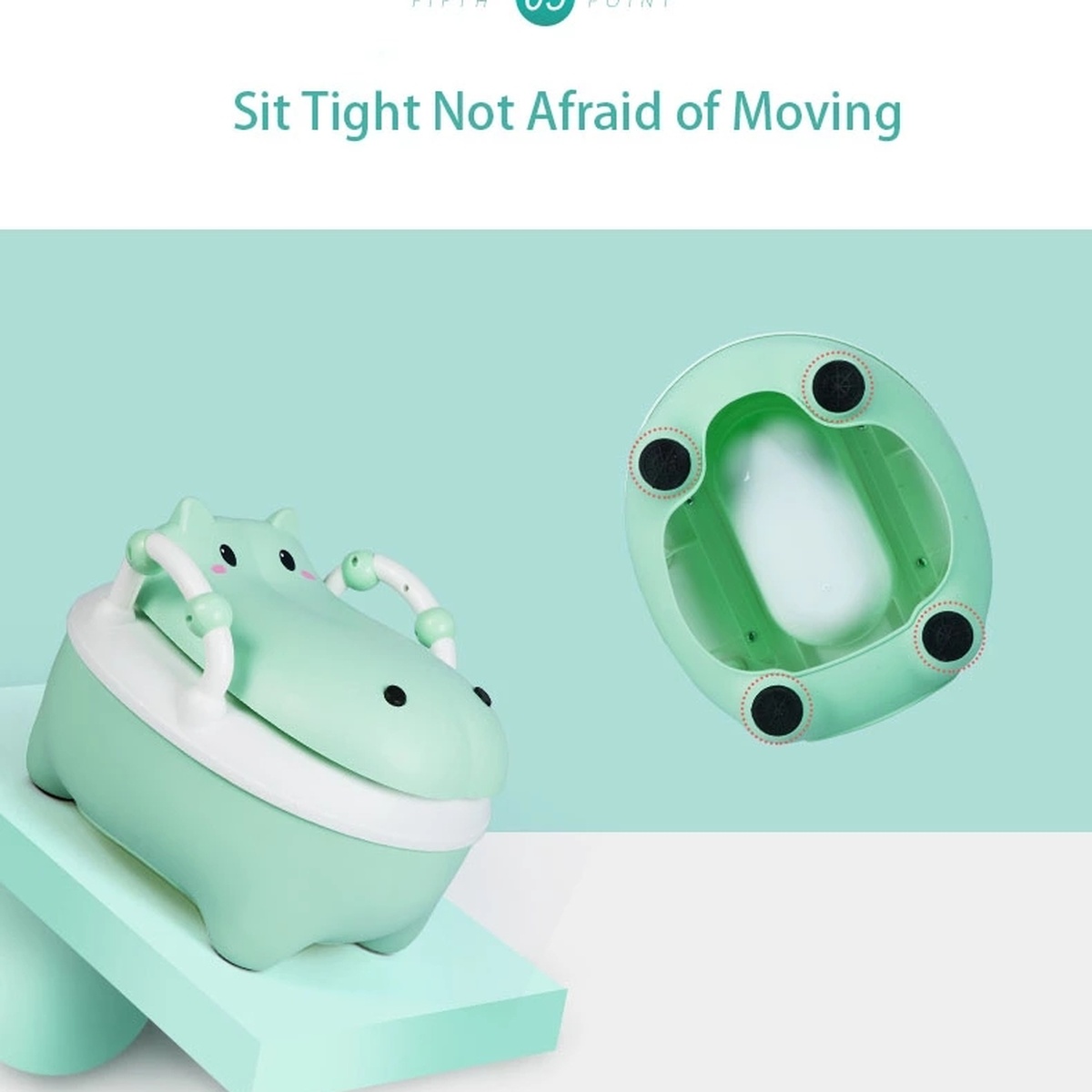 Bô vệ sinh hình thú cho bé Hà Mã KidsPlaza BP036 (Màu ngẫu nhiên) - hình 7
