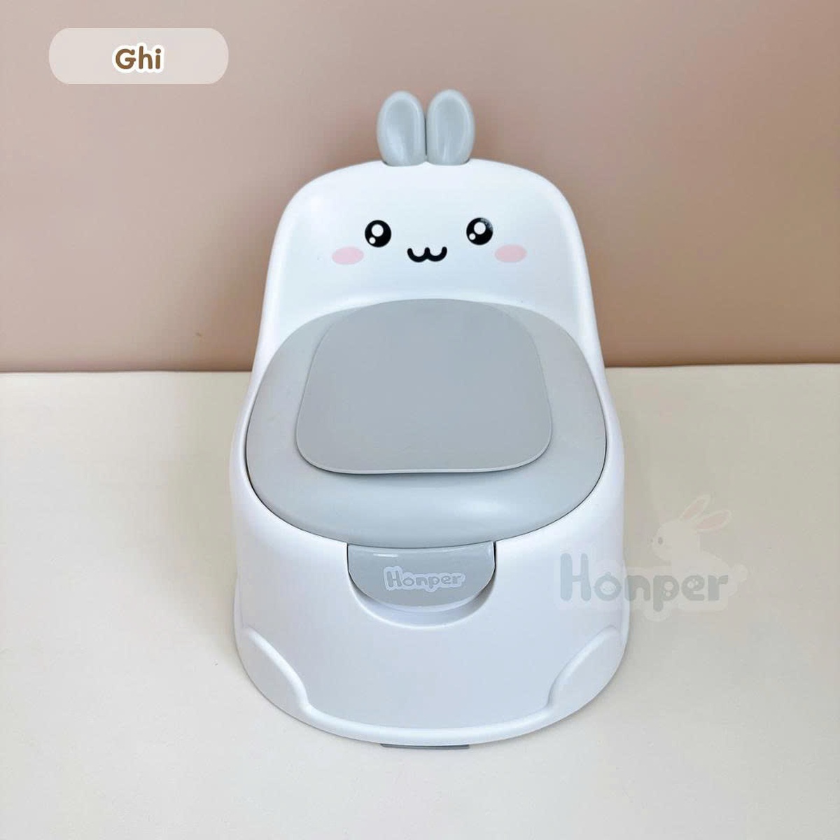 Bô vệ sinh cho bé Honper hình thỏ HP202 (màu ngẫu nhiên) - mặt phải