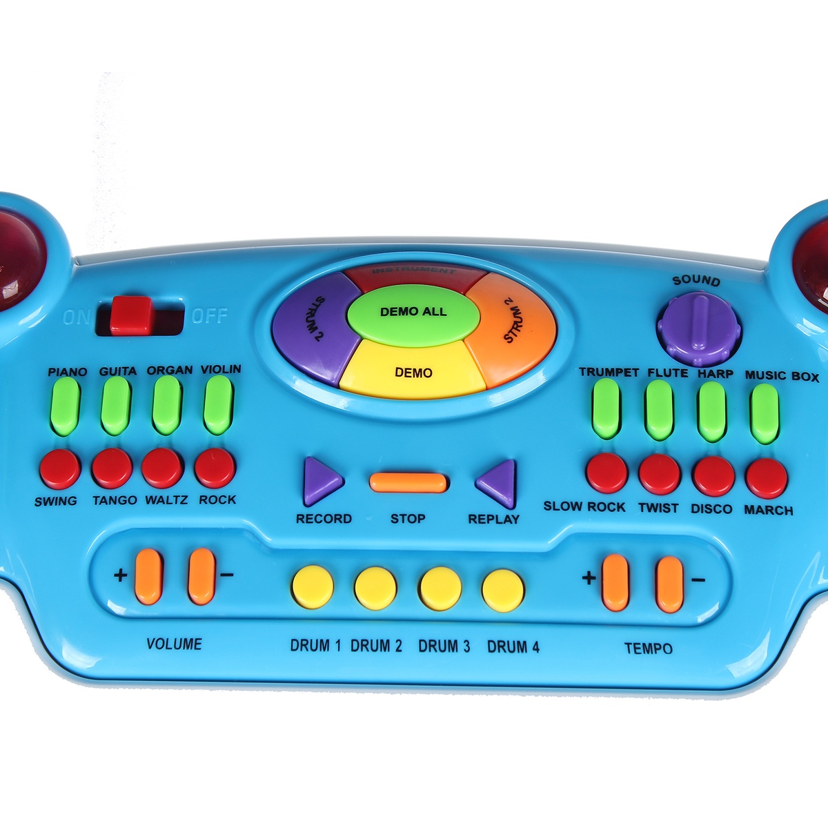 Bộ đàn nhạc piano kèm Micro cho bé CY.BB335B - mặt sau
