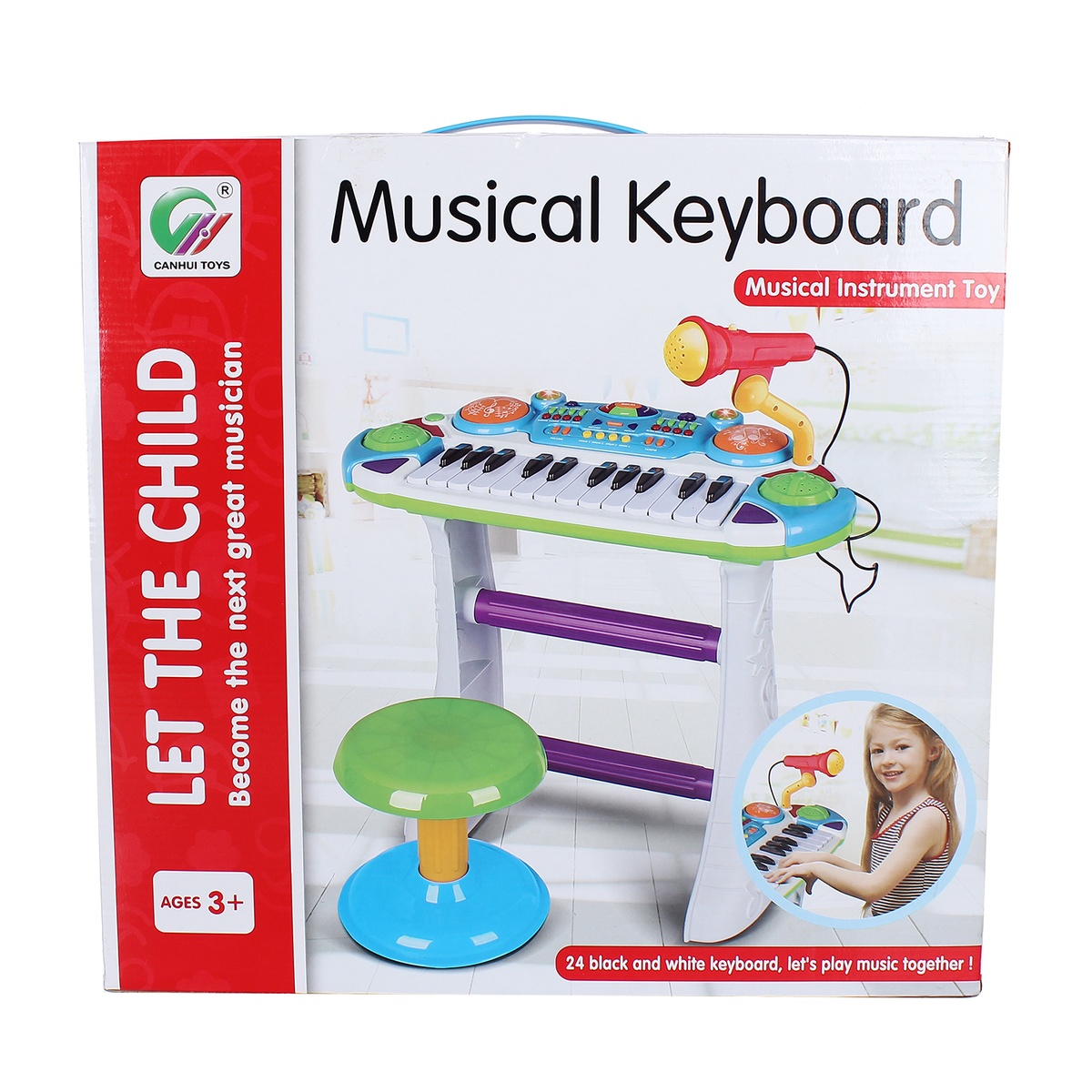 Bộ đàn nhạc piano kèm Micro cho bé CY.BB335B - hình 6