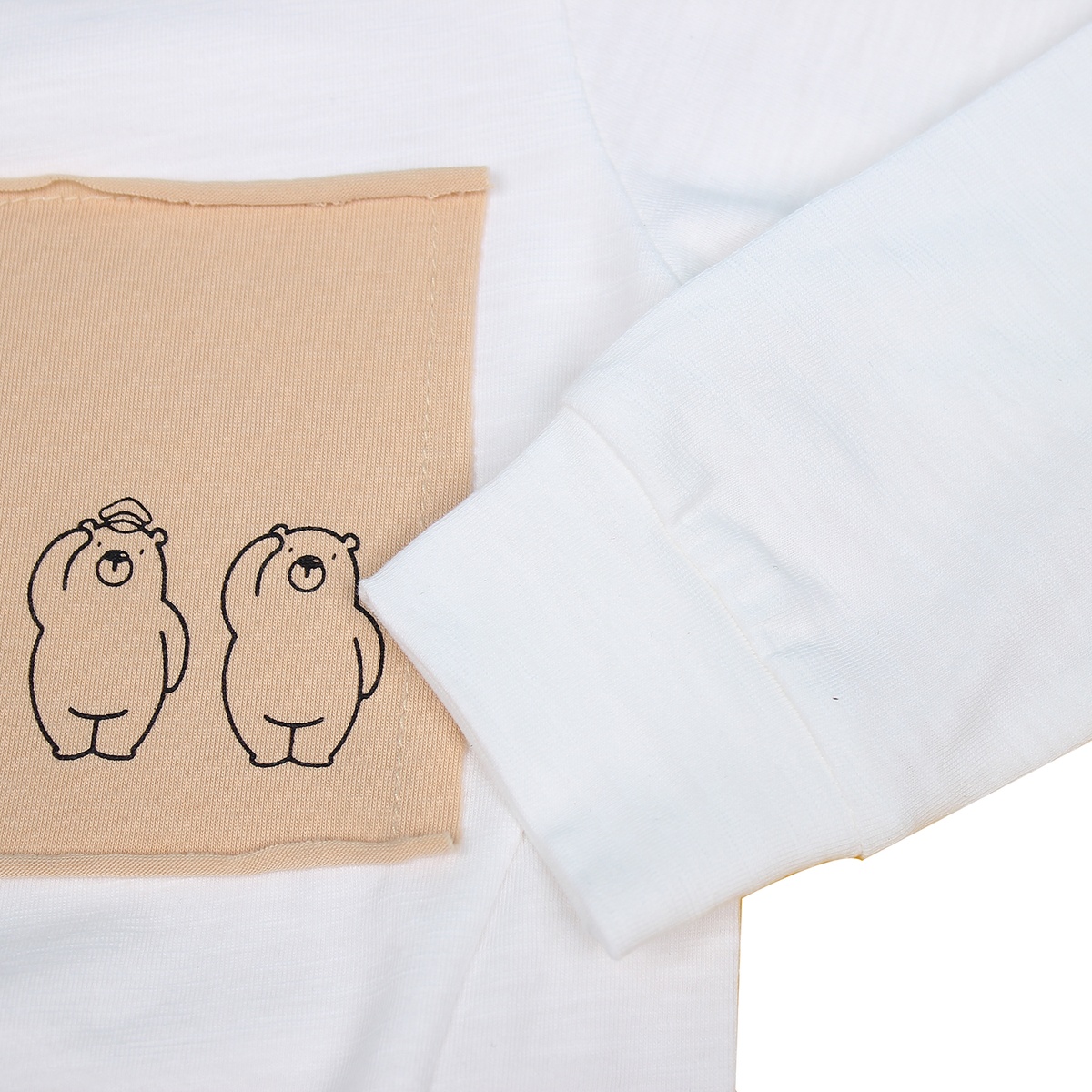 Bộ quần áo bé trai in ba chú gấu trắng Mamago HT19T - mặt sau