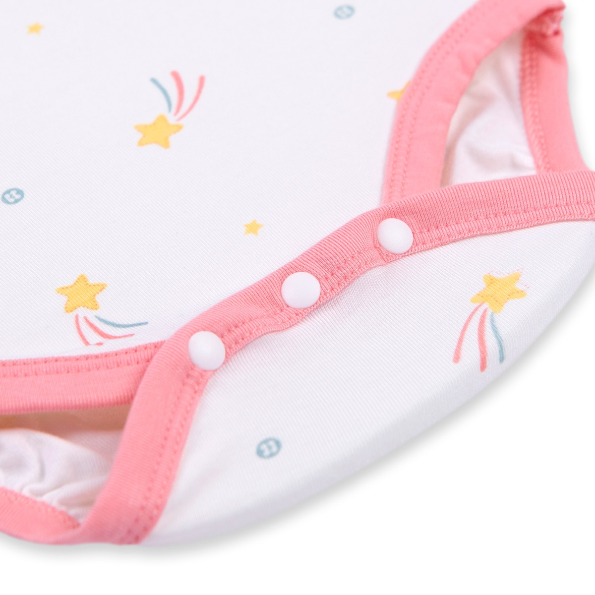 Body bẹn cộc tay Otis sao vàng bé gái KidsPlaza ND22H (Trắng) - mặt trái