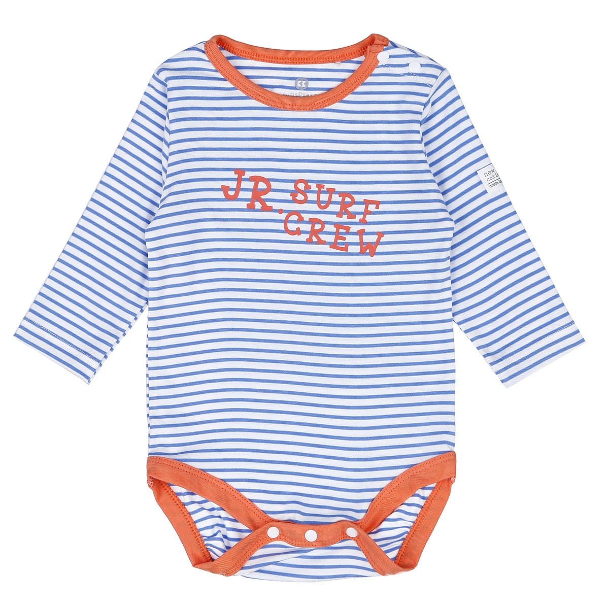 Body bẹn dài tay cho bé trai Otis KidsPlaza ND21H (Kẻ - Xanh Dương)