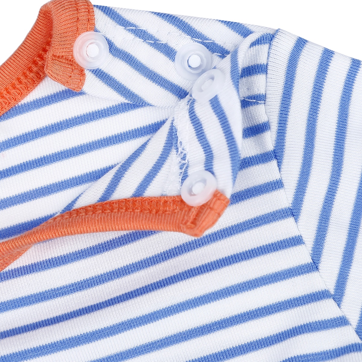 Body bẹn dài tay cho bé trai Otis KidsPlaza ND21H (Kẻ - Xanh Dương) - mặt sau