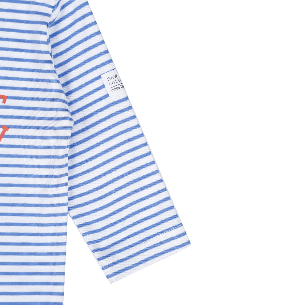 Body bẹn dài tay cho bé trai Otis KidsPlaza ND21H (Kẻ - Xanh Dương) - góc nghiêng