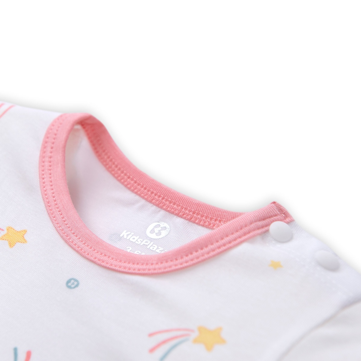 Body bẹn dài tay Otis sao vàng bé gái KidsPlaza ND22H (Trắng) - mặt trái