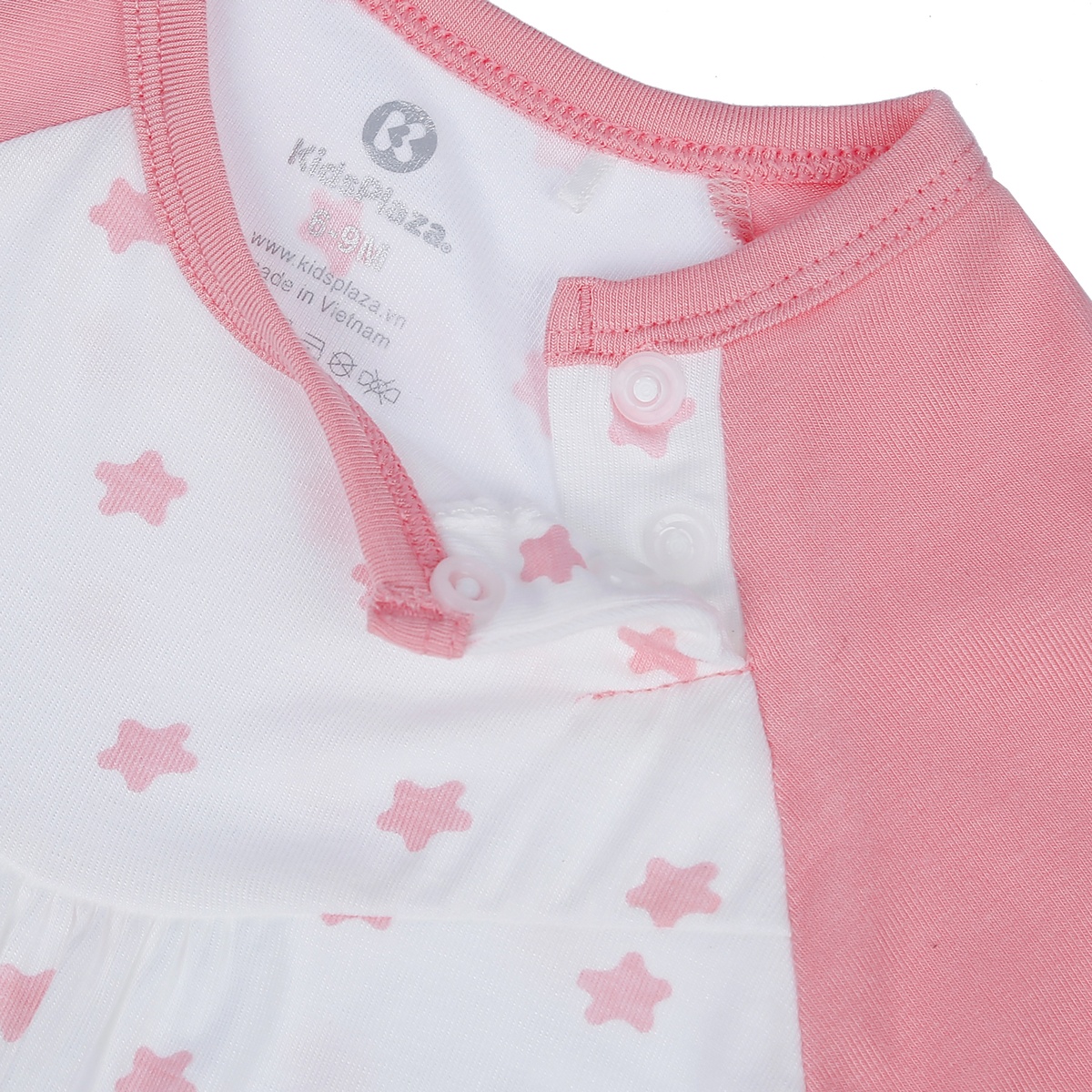 Body bẹn Otis in hình ngôi sao cho bé gái KidsPlaza ND21H (Trắng Hồng) - mặt sau