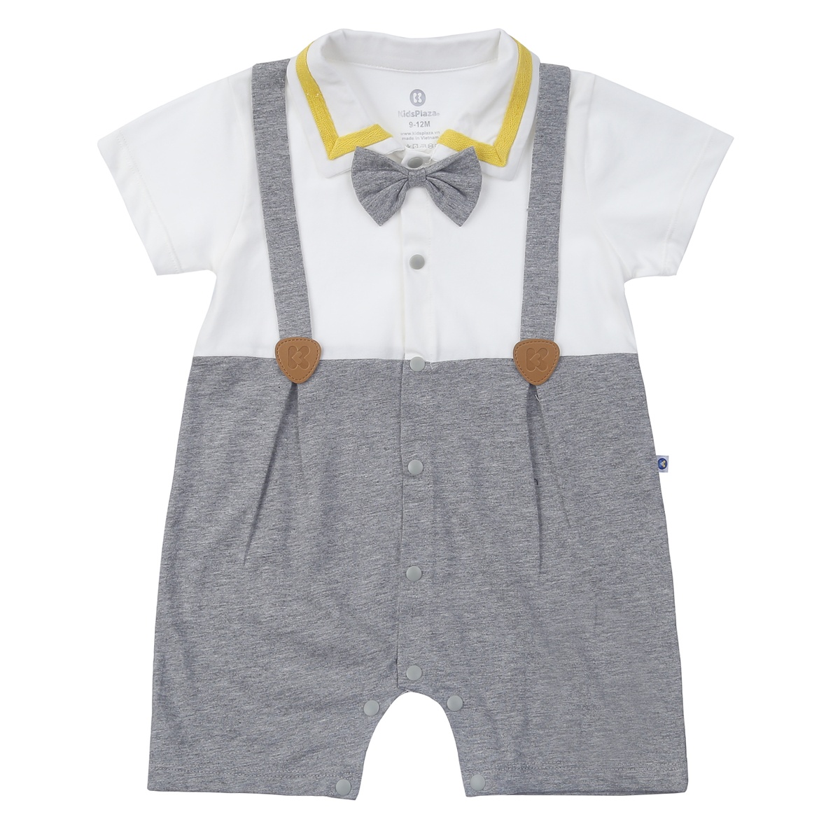 Body cộc bé trai KidsPlaza hai dây N24H (Trắng)