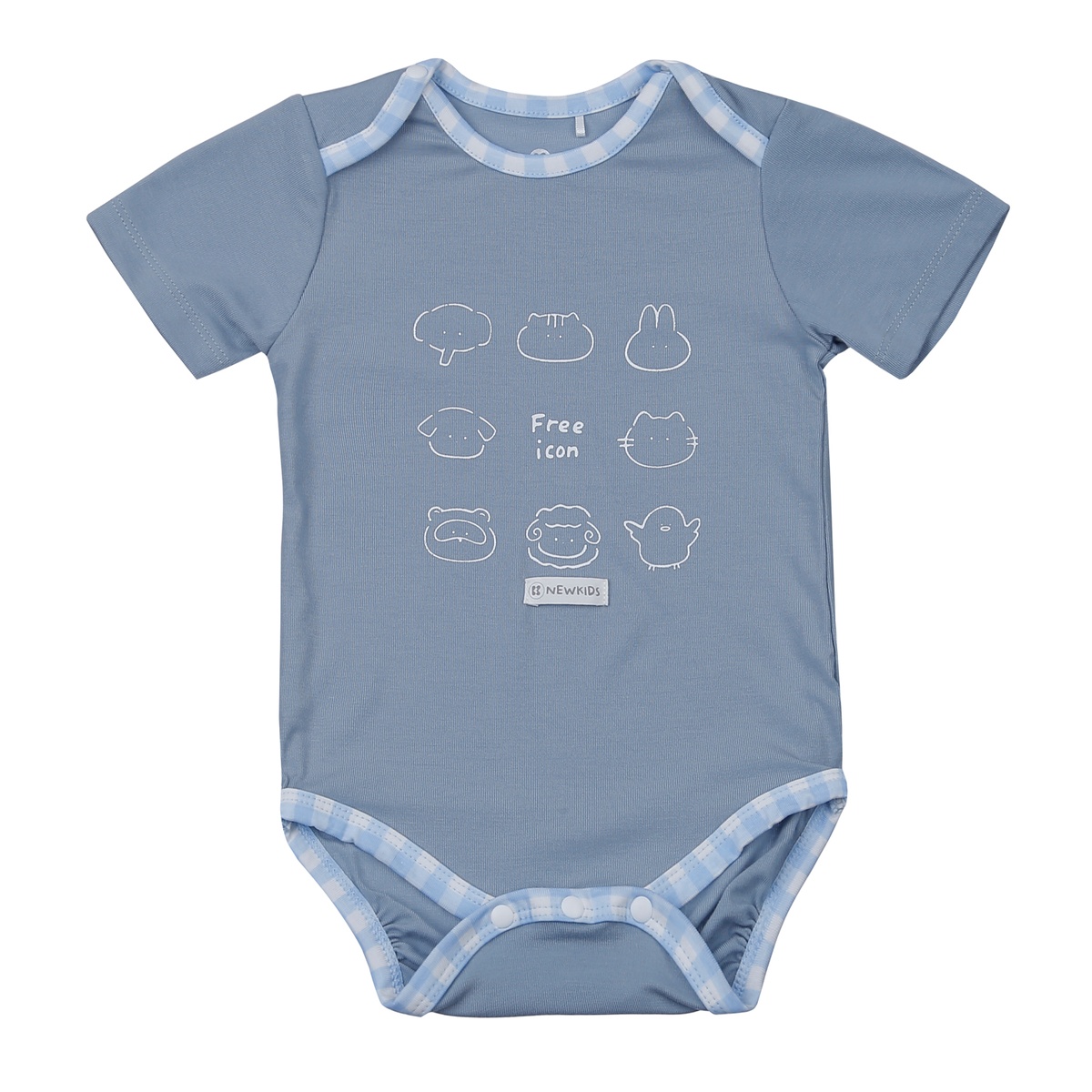 Body cộc ôm sát bẹn KidsPlaza ND24H (Kẻ xanh)