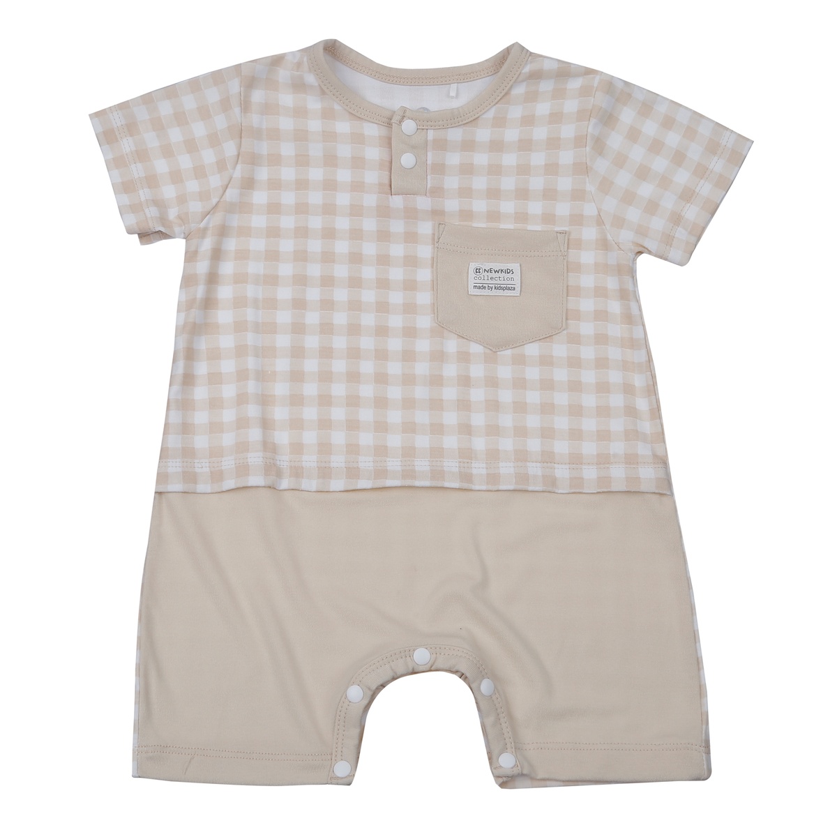 Body cộc tay KidsPlaza Otis ND24H (Be kẻ)