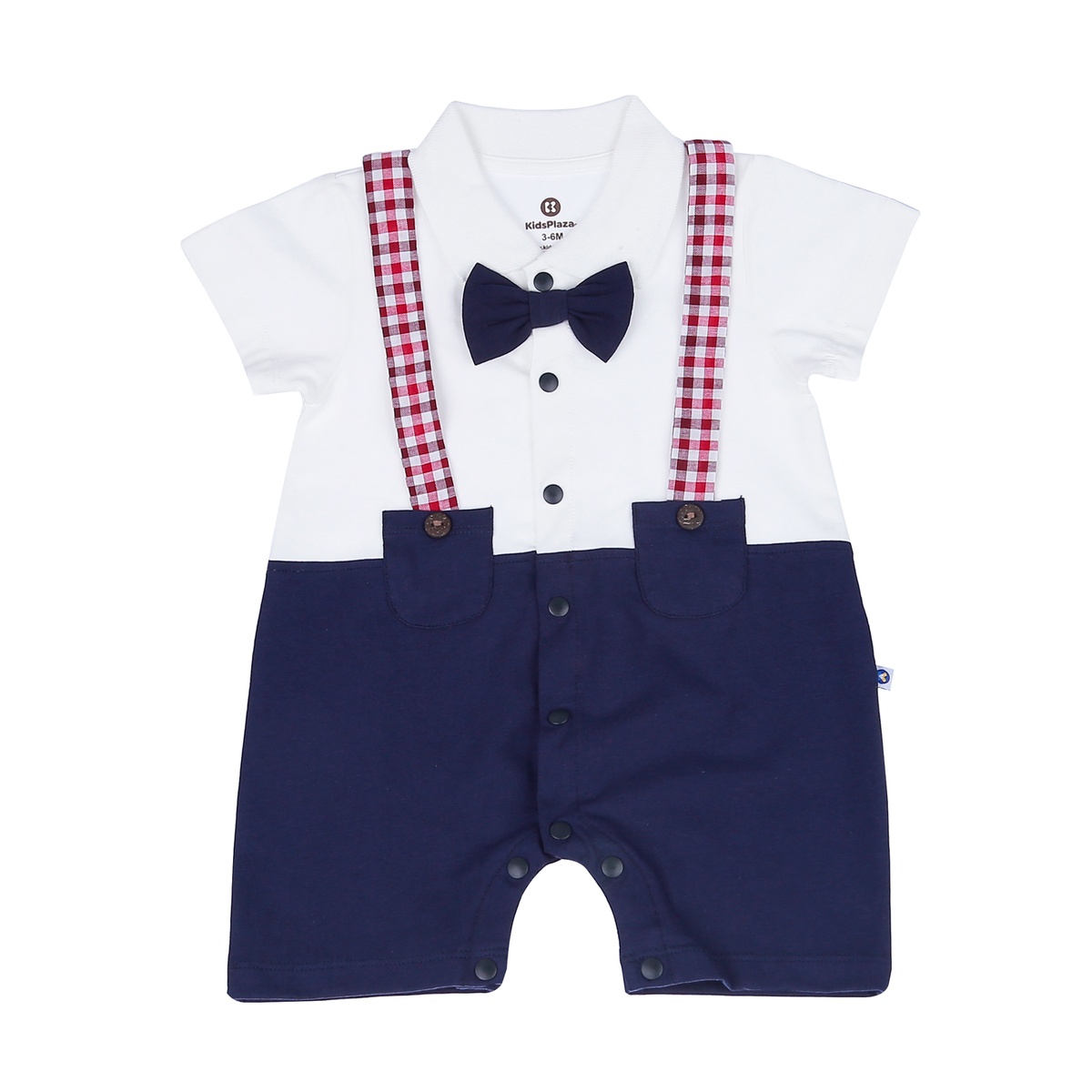 Body cộc tay KidsPlaza phối dây kẻ xanh than HN23H