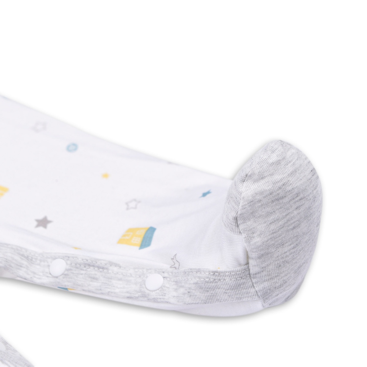 Body dài cài lệch bé trai Otis in ngôi nhà KidsPlaza ND22H (Trắng) - mặt trái
