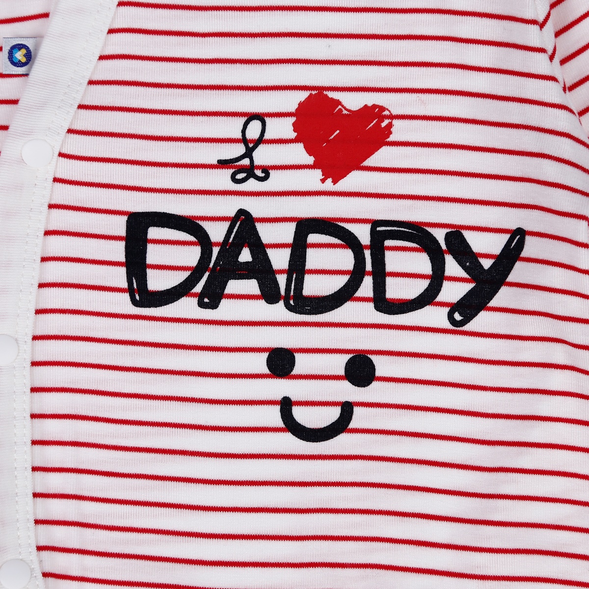 Body dài tay Otis kẻ ngang KidsPlaza ND21H (Trắng) - mặt sau