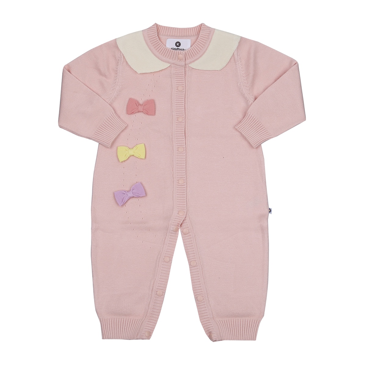 Body len bé gái KidsPlaza HN23D thêu nơ (Hồng)
