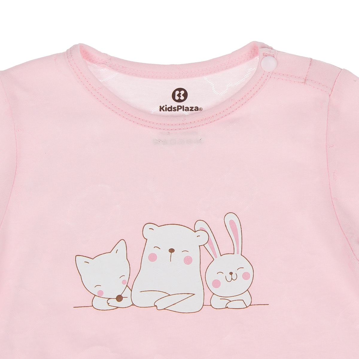 Body suit dài tay bé gái Kidsplaza neil gấu HN20T (Hồng) - mặt phải