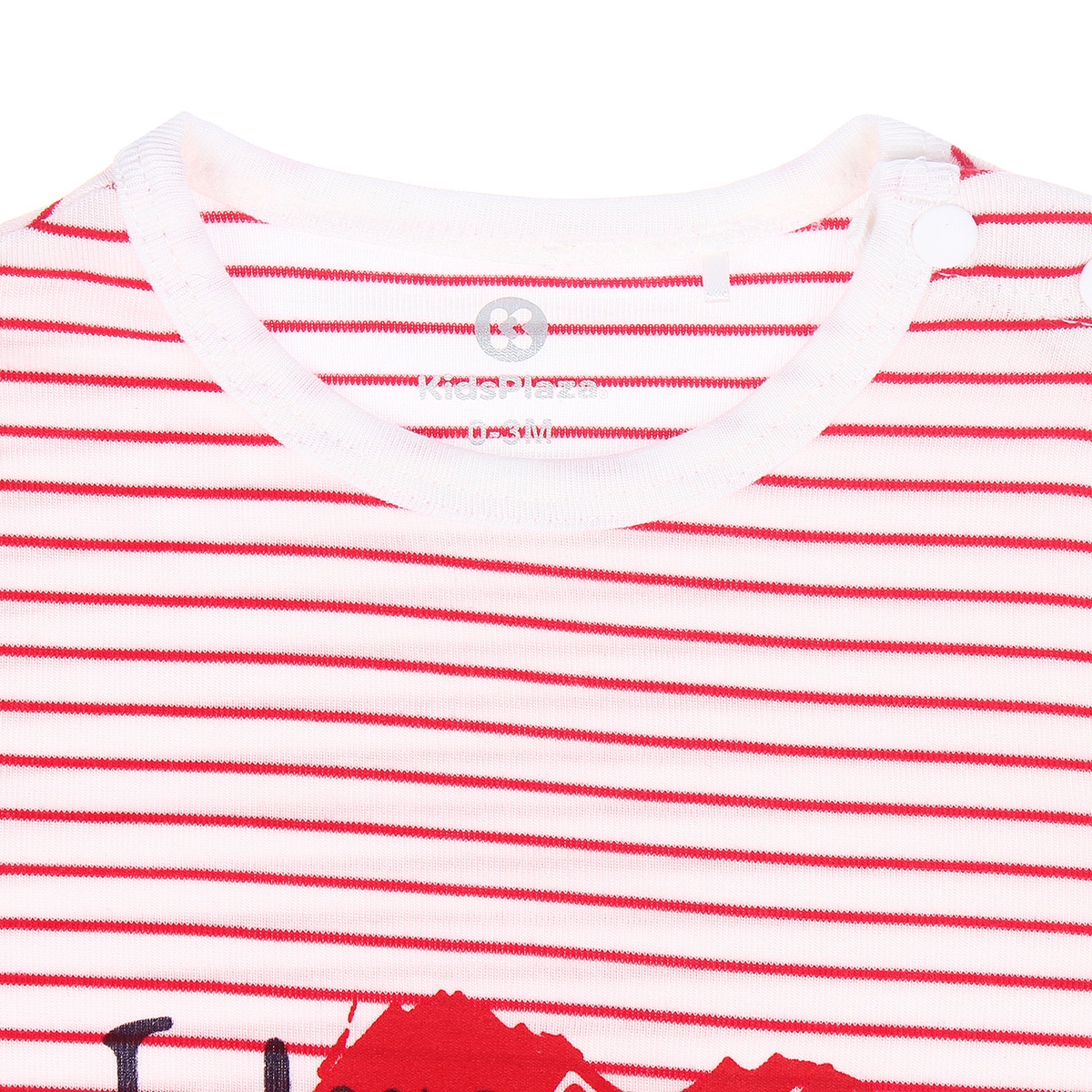 Body suit dài tay Otis kẻ ngang KidsPlaza ND21H (Trắng đỏ) - mặt phải