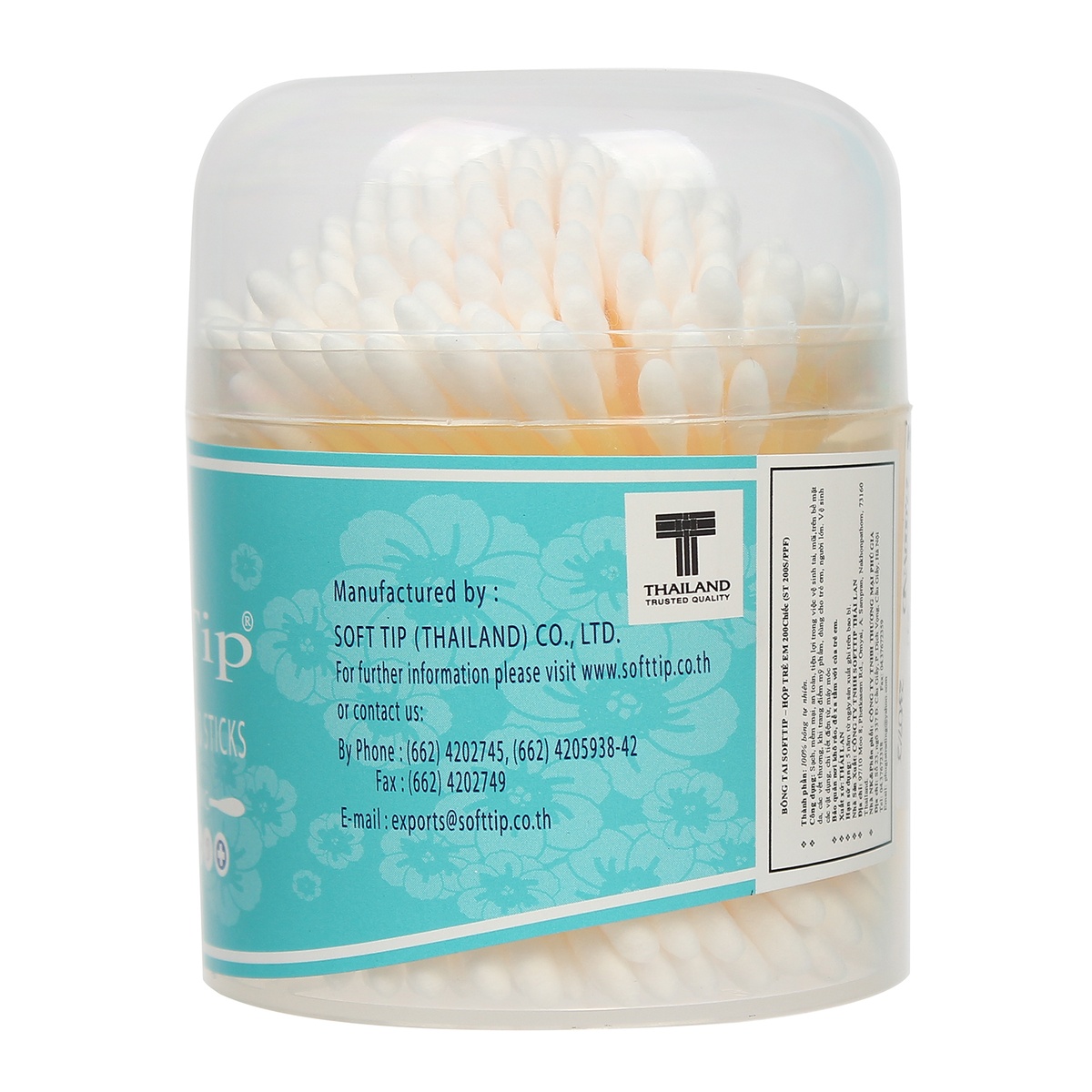Bông tai Softtip hộp tròn 200 - mặt sau