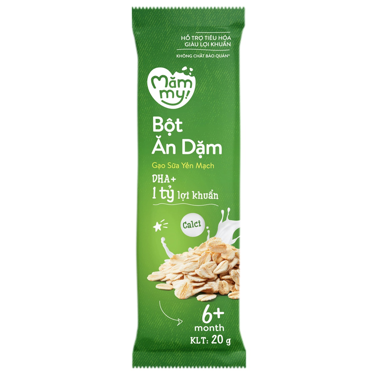 Bột ăn dặm Mămmy gạo sữa yến mạch 140g - mặt phải