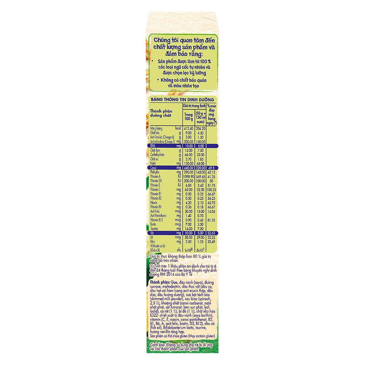 Bột ăn dặm Nestle rau xanh bí đỏ cho bé 6M+ 200g - hình 6